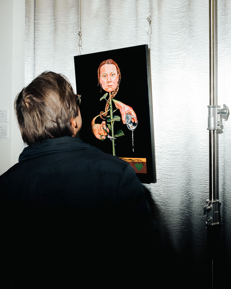 Original Artwork: If it falls, it falls Onto love. (Greta) – Anni Heuchel