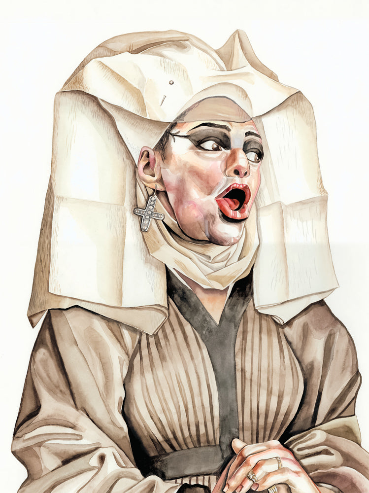 Fine Art Print: Nina Hagen versus Rogier van der Weyden. – Anni Heuchel