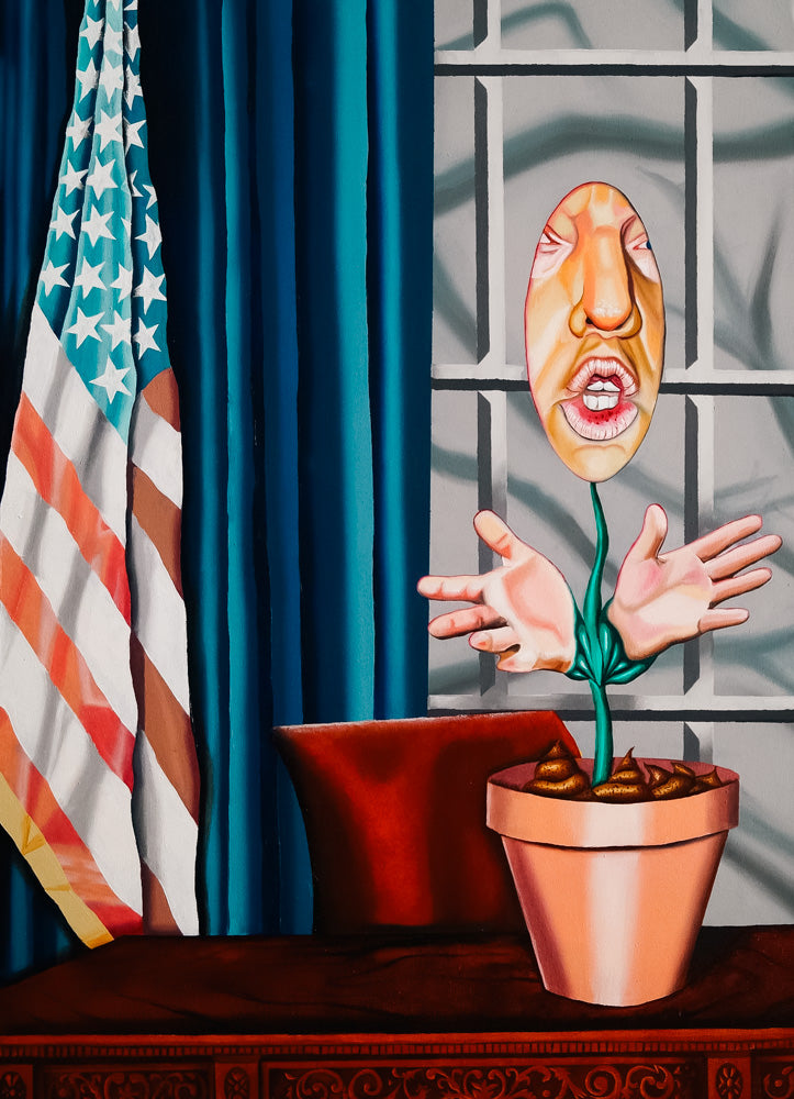 Fine Art Print: Trump, the Shit Plant. – Anni Heuchel