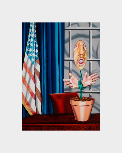 Original Artwork: Trump, the Shit Plant. – Anni Heuchel