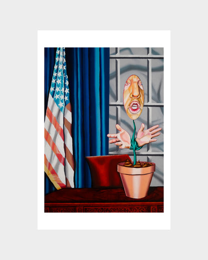 Fine Art Print: Trump, the Shit Plant. – Anni Heuchel