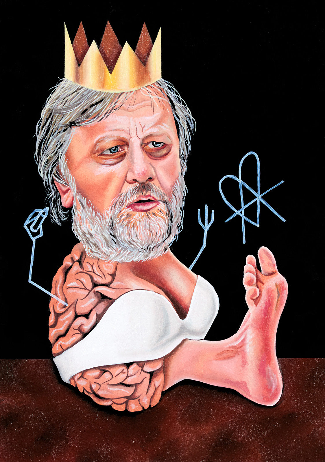 Original Artwork: The path to love is through trash he said. (Slavoj Žižek) – Anni Heuchel